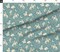 Southwest Dusky Blue Boots Cactus Ranch Rodeo Cowboy Hat Moon Custom Printed Fabric by Spoonflower Various Fabrics by the Yard or Fat Quarter